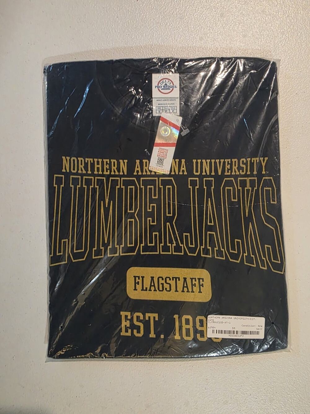 Northern Arizona University Lumberjacks Flagstaff NCAA T Shirt Small NWT small